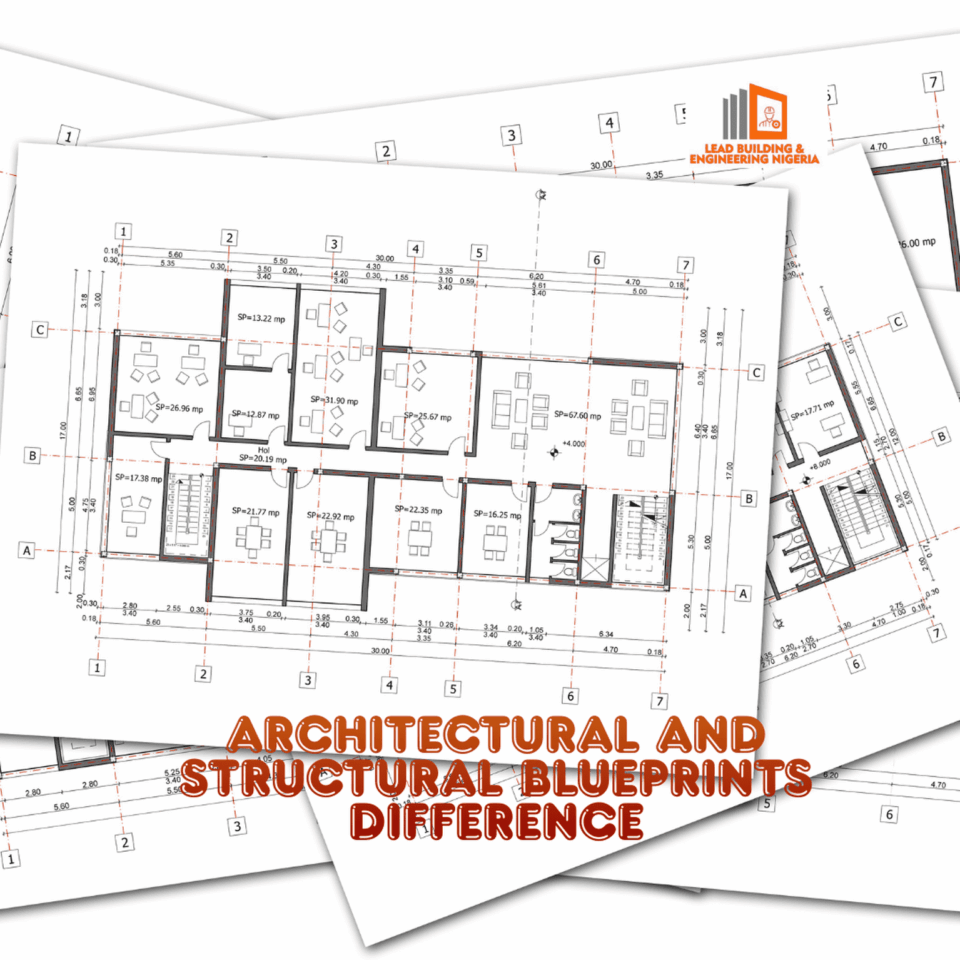 architectural and structural blueprints difference