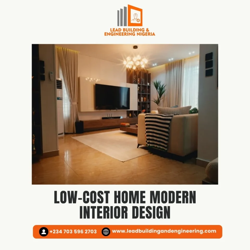 Low-cost home modern interior design